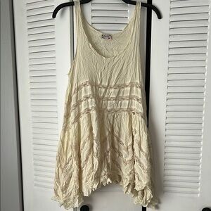 free people Cream Sleeveless Top
